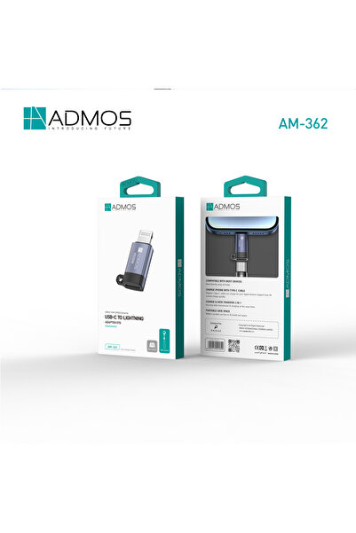 ADMOS USB-C to Lightning OTG Adapter | Fast Data Transfer & Charging Converte...