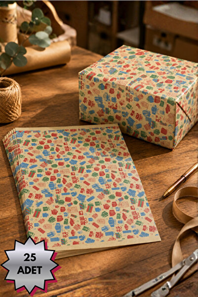 NUYA PACK Hediye Paketleme Ambalaj Kraft Kağıdı (50cm x 75cm)
