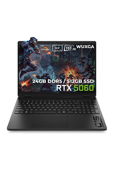 HP HyperX OMEN 15-gb0003nt AMD Ryzen 5-240 GeForce RTX 5060 8GB GDDR7 24GB DD...