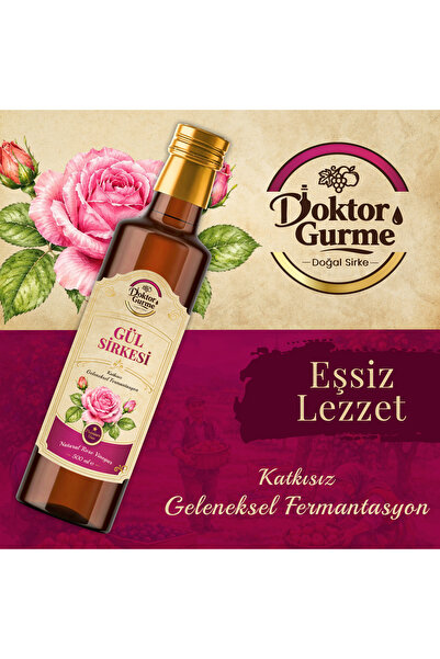DOKTORGURME GÜL SİRKESİ 500 ML CAM