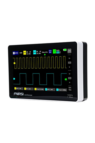 FNIRSI Osciloscop 1013D 100Mhz Pentru Diagnoză Avansată SMD Cu Ecran de 7 Inch