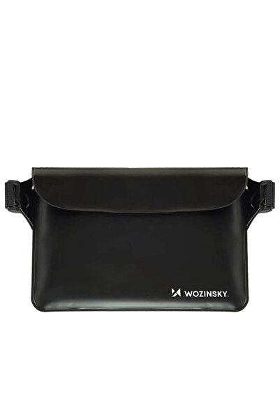 WOZINSKY Geantă impermeabilă pentru accesorii impermeabile PVC Negru