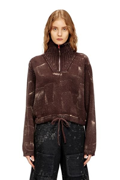 Diesel KAHVE DESENLİ KADIN TRİKO