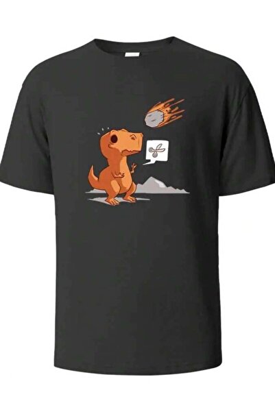 k222 Dinosaur Meteorite Print T-Shirt, Casual Shorts, Sleeve T-Shirts, Summer...