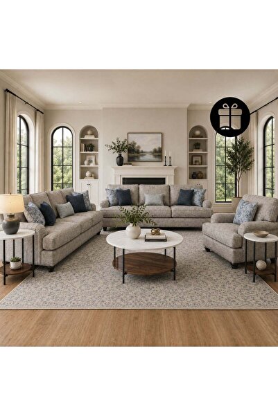 Ashley Furniture طقم أريكة تايت-روب مورين مع طقم طاولة جانبية فري ورينويتش (3...