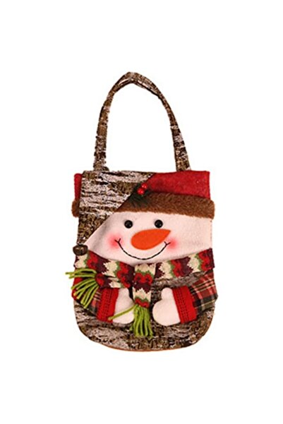 Rao Christmas Gift Bag, Snowman Pattern, Holiday Decoration, 46X23X2 Cm
