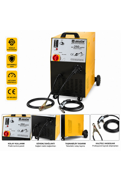 Ersim 250 AMPER MONOFAZE GAZALTI KAYNAK MAKİNASI