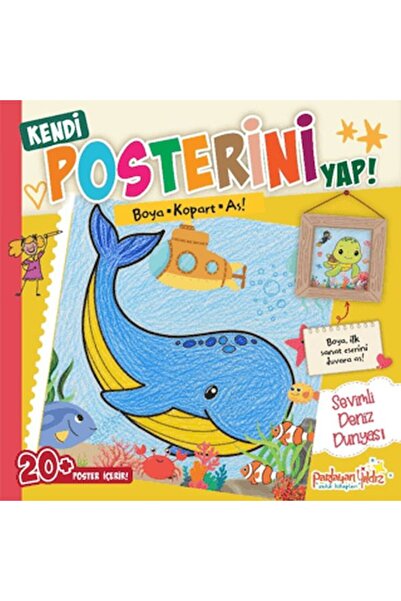 Parlayan Yıldız Kendi Posterini Yap! Boya Kopart As! Sevimli Deniz Dünyası