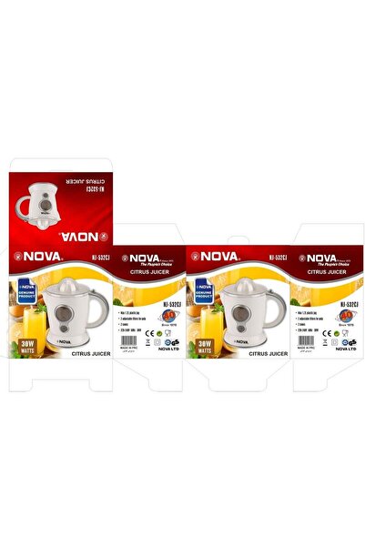 Nova 30W Citrus Juicer Machine NJ-532CJ with Large 1.2L Juice Container, Two ...