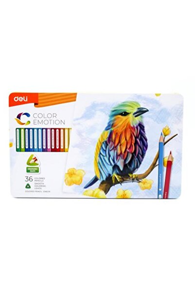 Deli Wooden colored pencil box 36 colors brand
