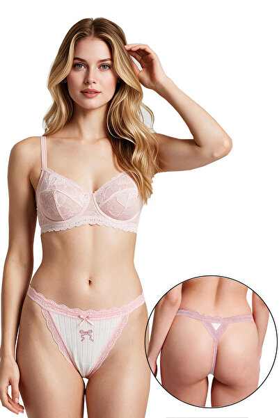 Sensu Women's Single Red Cherry Printed Bow String