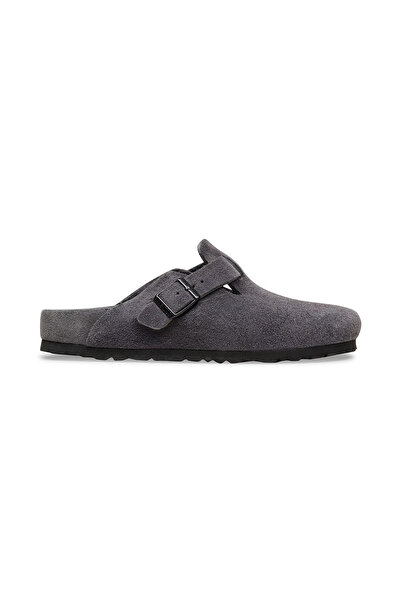 Birkenstock BOSTON VL EXQ CHARCOAL Unisex Terlik 1031489 Juststep