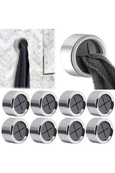 STARSTAR Suitable for Package of 8 Self-Adhesive Tea Towel Holders Hooks Roun...