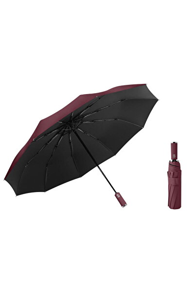 STARSTAR Large windproof umbrella, black UV-protective coating, rain and sun ...