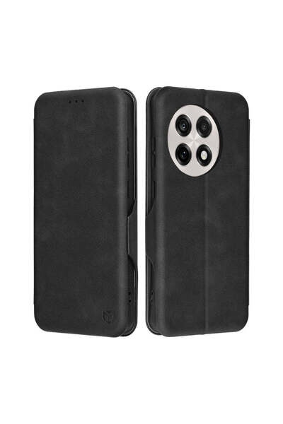 Techsuit Husă pentru OnePlus 13R, Safe Wallet Plus, negru - negru