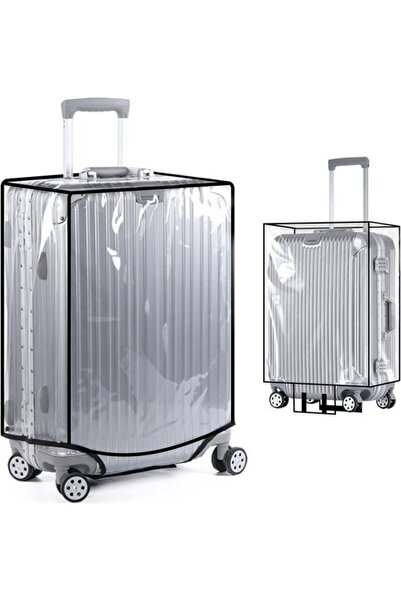 STARSTAR 24-inch Luggage Cover - Transparent PVC Luggage Cover - Travel Lugga...