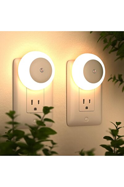 STARSTAR 2-Pack Warm White Dusk-to-Dawn Plug-in LED Night Lights (0.5W)