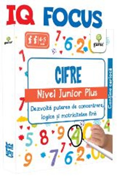 Gama IQ Focus - Cifre. Nivel Junior Plus 4-5 ani