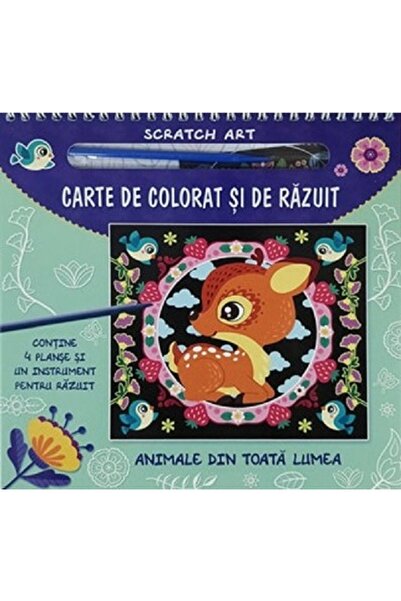 Prut Carte de colorat si de razuit. Animale din toata lumea