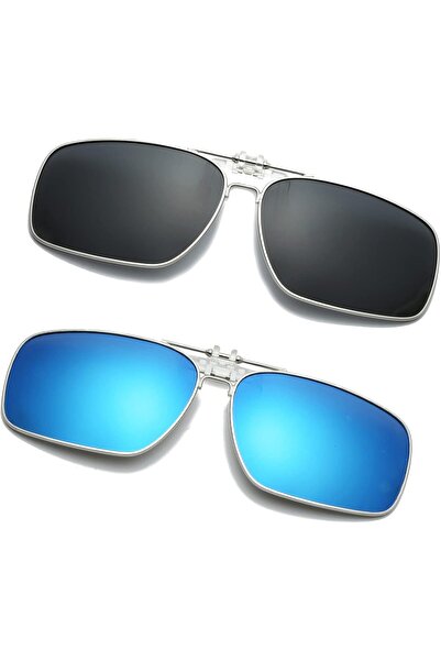 STARSTAR Unisex Long Polarized Flip-Up Clip-On UV400 Sunglasses for Driving &...