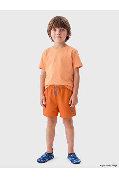 LC Waikiki Trendlucky Boys' Swimming Shorts with Elastic Waist and Difference...