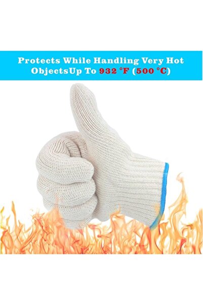 STARSTAR pair Heat-resistant gloves, Oven mitts, One-finger kitchen gloves, C...