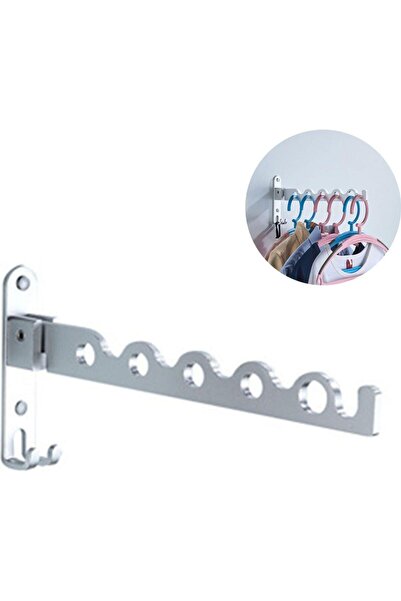 STARSTAR Stainless steel clothes drying rack, balcony clothes hook, foldable ...
