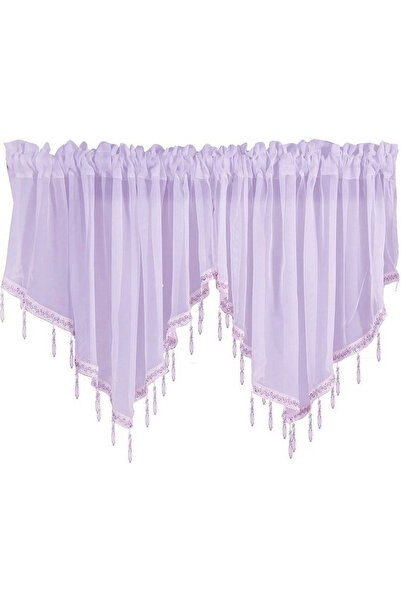 STARSTAR Two tasseled curtains, triangular valance kitchen curtains, semi-tra...