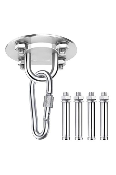 STARSTAR Hammock Hooks Hanging Set Stainless Steel Wall Ceiling Heavy-Duty Sw...