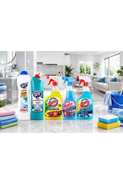Tex Pachet 5 produse pentru curatenie:Aspirix baie-Aspirix bucatarie-Aspirix ...