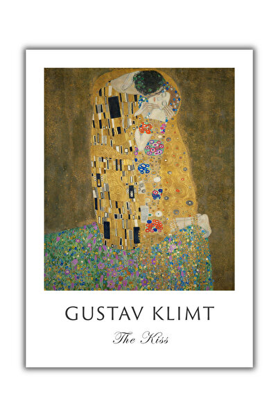 Rosaart Gustav Klimt The Kiss, Öpücük Posteri, Klasik Sanat, Çerçevesiz Poste...