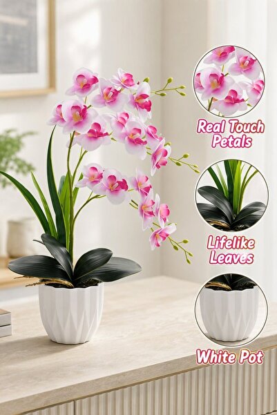 Generic 1 Plastic Adjustable Artificial Orchid Plant Table Centerpiece Lifeli...