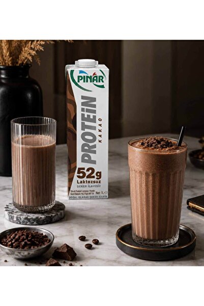 Pınar Protein Süt Kakaolu 1 L X 12 Adet