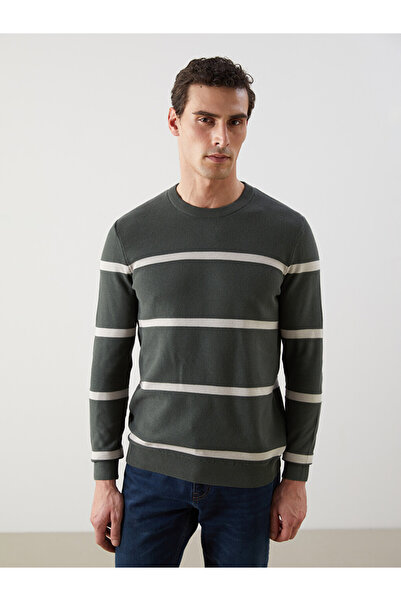 LC Waikiki Crew Neck Long Sleeve Men's Tricot Sweater