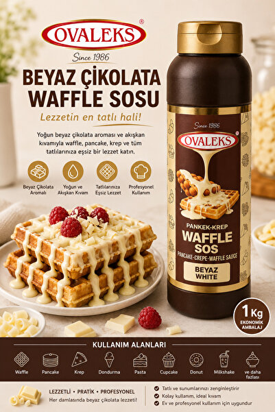Ovaleks KREP-WAFFLE-PANKEK SOS BEYAZ ÇİKOLATA SOS 1000GR