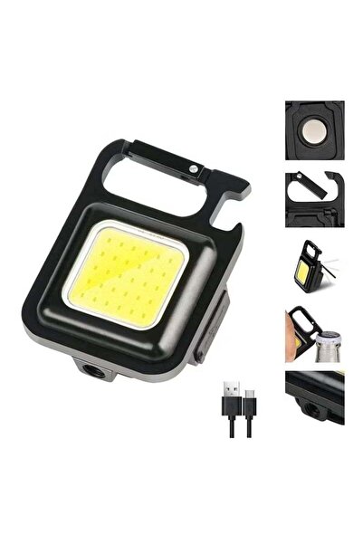BlueFire 800 Lumens COB Rechargeable Keychain Flashlight - Mini LED Pocket To...