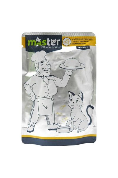 Generic Brand Plic, Master, Hrana Pisici 80 g Gaina in Sos