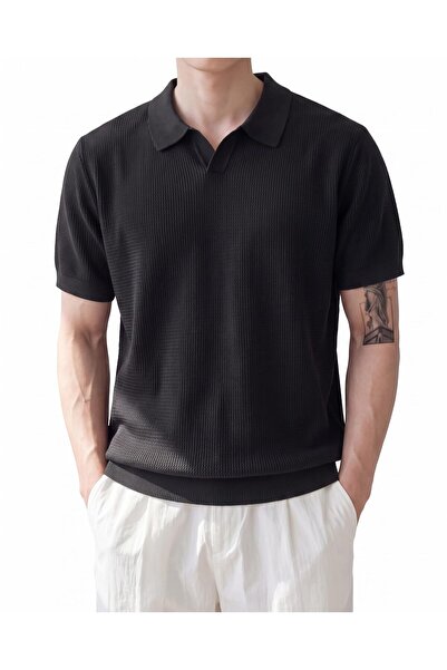 Future Fit Men's Knit Polo Shirt, Short Sleeve, casual, Textured shirt