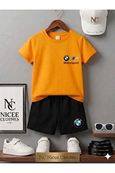 Leto Lykia Summer Children's T-Shirt Shorts Unisex (Small Bmw Print on the Left)