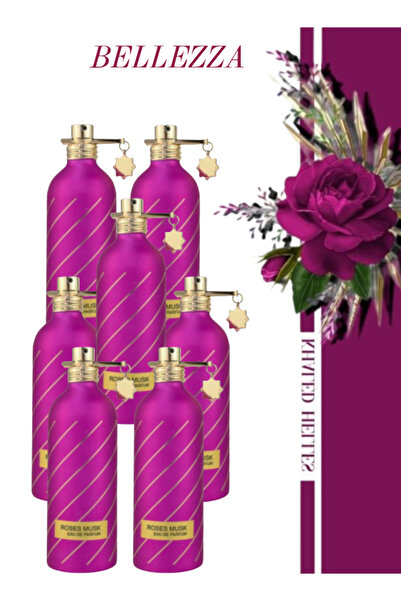Bellezza 7 قطع عطر الورد والمسك 100 مل