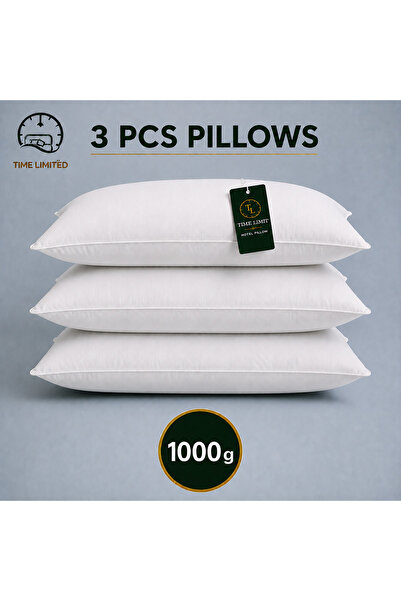 TIME LIMITED Luxury Hotel Pillow – 1000g Microfiber Filling, 50 × 70 cm, Ultr...