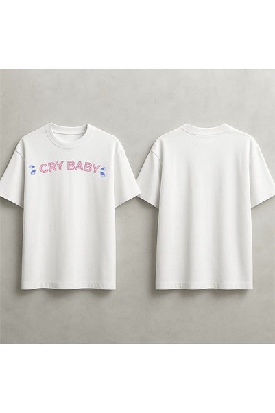 EFEVRA Cry Baby Printed Oversized T-Shirt