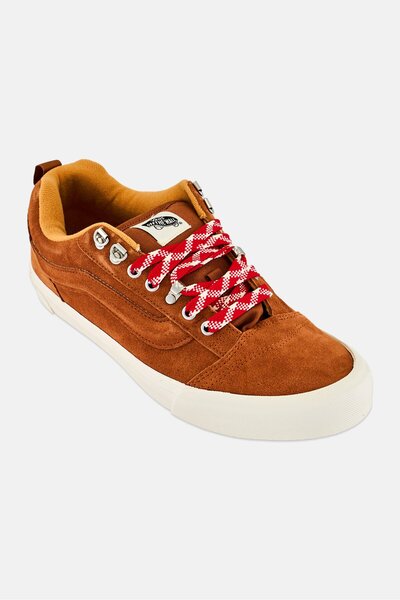 Vans حذاء تزلج للرجال من Knu Skool برباط، لون بني