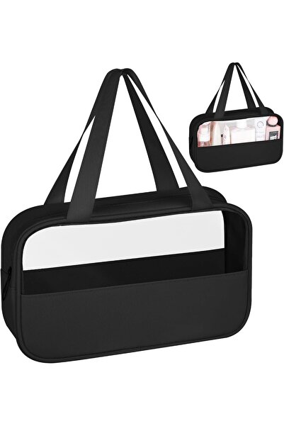 STARSTAR Transparent Travel Toiletry Bag Portable Makeup Bag Zipper Essential...