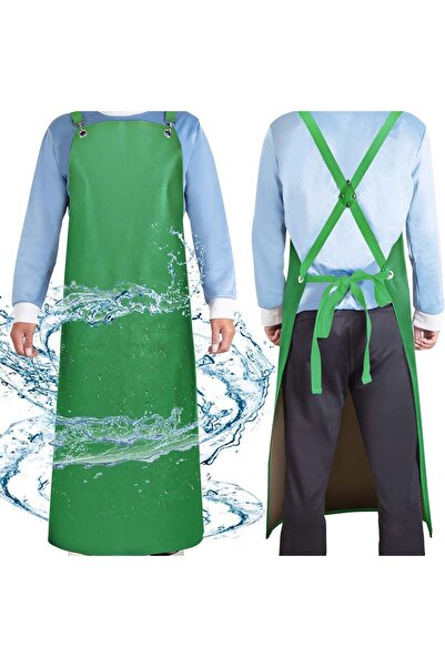 STARSTAR PU leather apron, kitchen workwear, adult work clothes, perforated b...