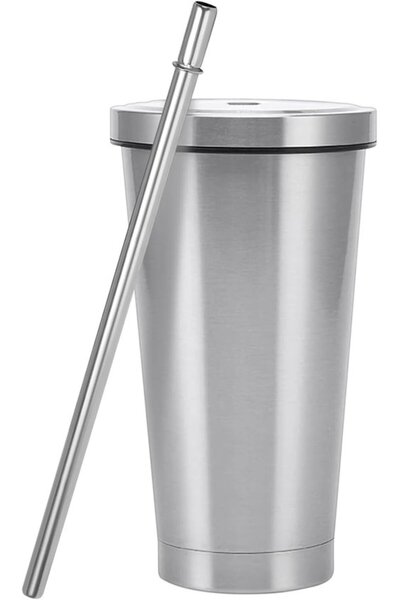 STARSTAR Stainless steel cup - Double-walled mug - Hot and cold drinks - Incl...