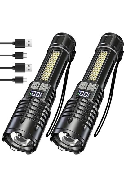 STARSTAR Rechargeable Flashlights Super Bright LED Tactical Flashlight Displa...