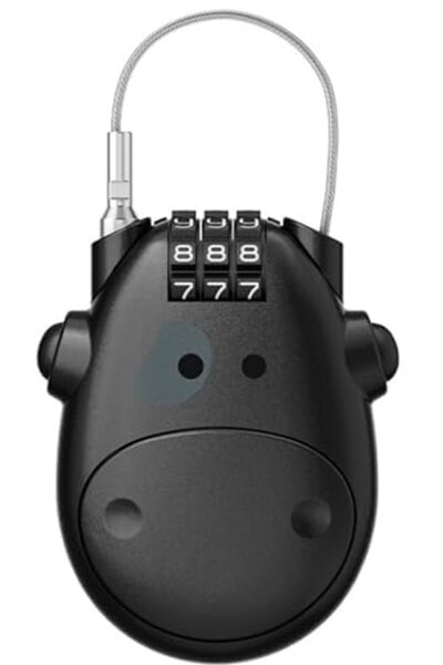 STARSTAR Three-digit combination steel cable lock - adjustable and secure