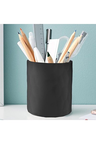 STARSTAR Desk pen holder - Waterproof silicone pen holder - Black - Makeup br...