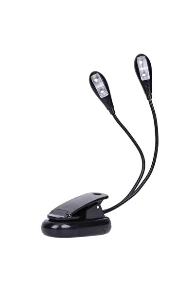 STARSTAR Music stand lamp, clip-on LED book lamp, bedside reading lamp, 2 bri...